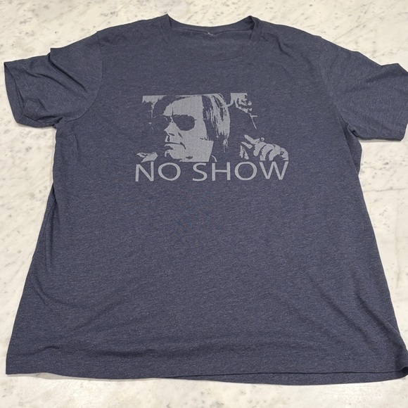 Tee Public, George Jones, ‘No Show Jones’, Heather Blue, XL, Men’s, Soft Cotton - Picture 1 of 5